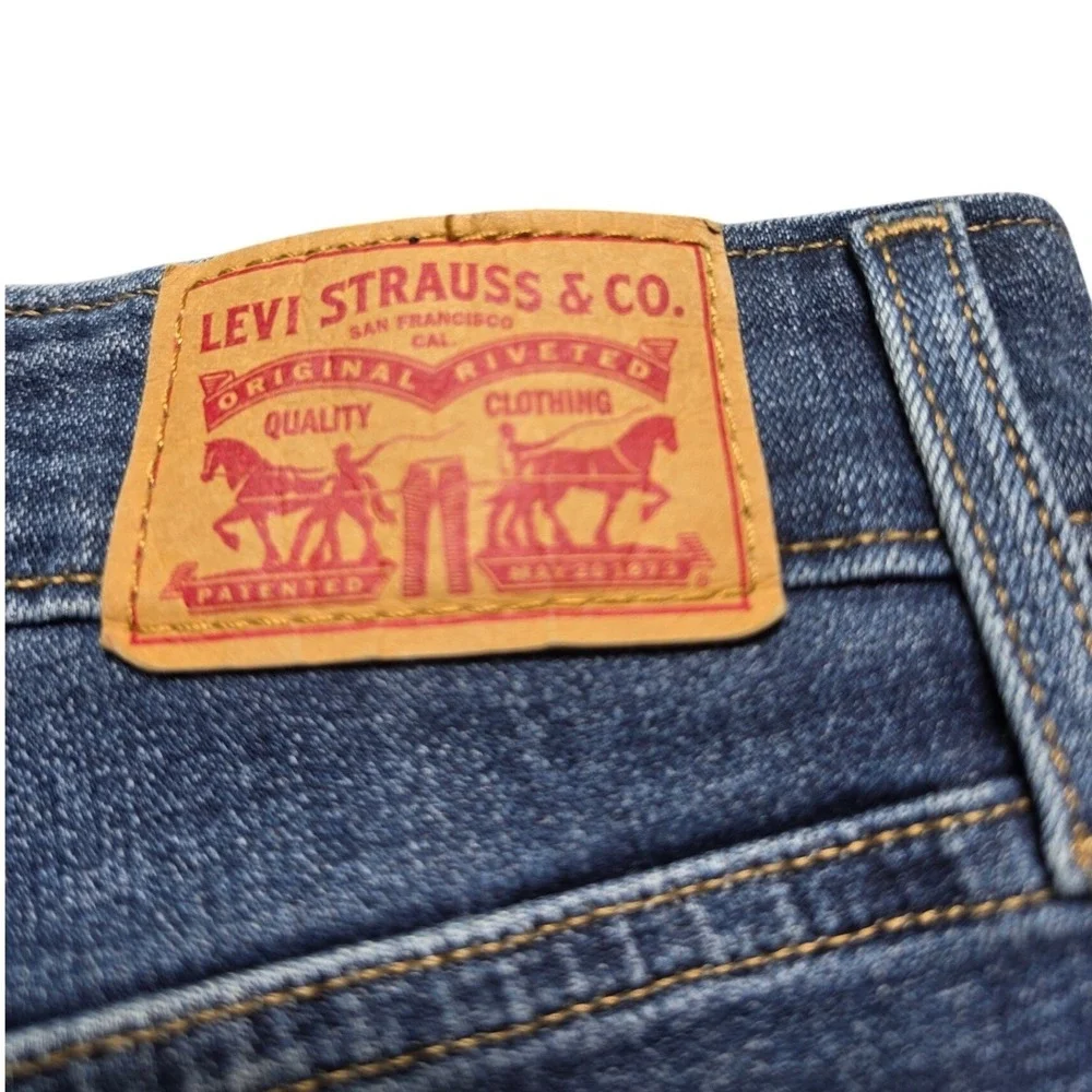 Levi's 721 High Rise Skinny Ankle Jeans Blue Medium Wash Denim 27 22850-0106 - Picture 4 of 9